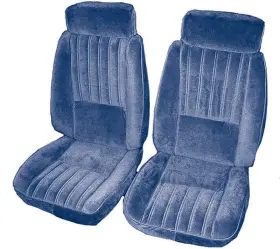 Gn11015712 Acme Auto Headlining 1987 Buick Regal T-type Complete Front And Rear Upholstery Set Blue