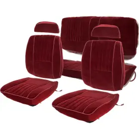 Gn11015715 Acme Auto Headlining 1987 Buick Regal T-type Complete Front And Rear Upholstery Set Maroon