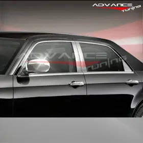 Adv-1-dpc-c300c Advancetuning Fits 05-10 Chrysler 300 300c Chrome Door Window Pillar Post Cover Trim 6pcs