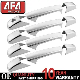 1023s Afa Motors Chrome Door Handle Covers For Chevy Silverado Gmc Sierra 1500 2500 3500 Escalade