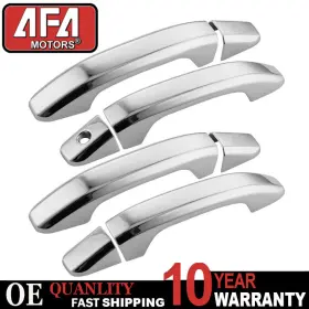 O-1201s Afa Motors 4pc Exterior Door Handles Set Chrome For Chevy Suburban Gmc Yukon Xl Silverado