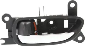12463844 Aftermarket Replacement New Door Handle Front Driver Left Side Black Bezel Chrome Lever Lh Hand Sedan