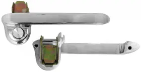 Ba22404a All American Billet 1964-77 Ford/ Mercury Outer Door Handle Set - Machined Aluminum Mustang
