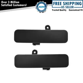 Am-1397132522 Am Autoparts Door Handles Outside Exterior Textured Black Front Pair Set For 92-15 Ford Van