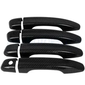 Am12716701s Am-motors2020 For 2018-2020 Honda Accord Front Rear Left Right Door Handle Cover Carbon Fiber