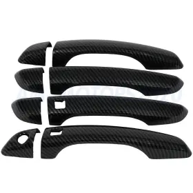 Am12717401s Am-motors2020 For 2017-20 Hyundai Elantra Front Rear Left Right Door Handle Cover Carbon Fiber