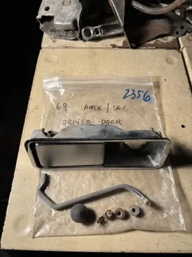 3602127 American Motors Corporation 1968-1974 Amc Amx Javelin Sst Outside Door Handle And Case Front Left Lh Oem