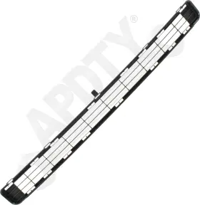 168796 Apdty Front Upper Bumper Grille Textured Black