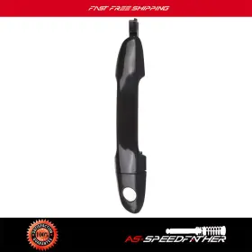 As80237401s As Speedfather 1pc For 04-09 Kia Spectra Door Handle Black Exterior Front Right Side With Keyhole