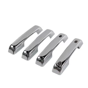 Usfd0073-4 Aucengine 4pcs Chrome Door Handle Covers Trim With Smart Entry Button For 21-25 Ford F-150