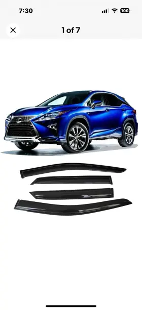 Auto Decorative Accessories Is09001 2000 Window Visors Rain Guards For Lexus Rx350 Rx450h 2016-2022 Deflectors