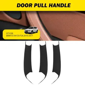 Jz-ith028 Autoaccessdepot 3x Black Inner Door Panel Handle Pull Trim Cover For Bmw X3 X4 F25 F26 2010-2017