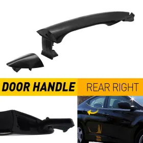 Xt-hy0157 Autoaccessdepot Outside Exterior Door Handle Rear Right Driver Side For 2011-16 Hyundai Elantra