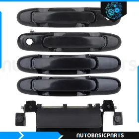 10036032 Autobasicparts For Toyota Sienna 1998-2003 4x Exterior Door Handle Left Right Side With Tailgate