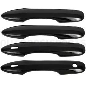 12972776 Autobasicparts For 2018-2022 Toyota Camry Exterior Door Handle Black Front Rear Side