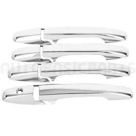 12972783 Autobasicparts For 2006-2011 Honda Civic Exterior Door Handle Chrome Front Rear Left Right
