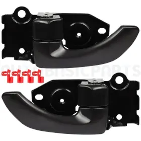 12972862 Autobasicparts 2 Pcs Interior Door Handles For 2006-2001 Hyundai Santa Fe Front Left Right