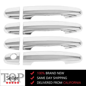 Adp12714401s Autodayplus For 2003-2013 Toyota Corolla Front Rear Left Right Door Handle Cover Chrome