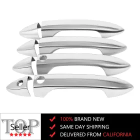 Adp12718801s Autodayplus For 2016-2020 Honda Pilot Front Rear Left Right Door Handle Cover Chrome