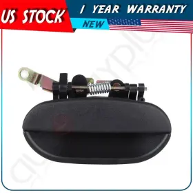 Adp80244001s Autodayplus For 1995-97 Hyundai Accent Rear Right Exterior Door Handle Passenger Side Black