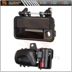 Autodealsparts A830867e01 2pcs Front Left Driver Outer And Inner For Pontiac Firefly 89-94 Door Handles