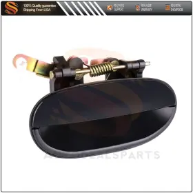 Au802440s01 Autodealsparts For 1995-97 Hyundai Accent Exterior Door Handle Rear Right Rh Side Outside Black