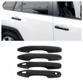 At-18camry-dh-gb Autodepots Gloss Black 4pcs Door Handle Cover Set Fit Toyota Camry 2018-2025 Abs Material