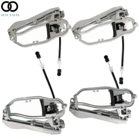 Apo155880 Autoooparts 4pc For Bmw X5 Left Right Front Rear Door Handle Bracket 2000-2004 2005 2006