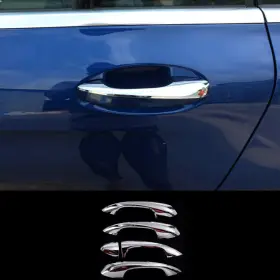 Autopart2021 Silver Car Part Door Handle Cover Trim For Mercedes Benz C Class Glc 15-17 Us