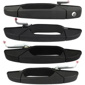 Us36x823z9570 Autoparts Union 4x Door Handle Exterior Front Rear Right Left For Chevrolet Avalanche Black