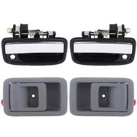Us42p830t6969 Autoparts Union 4x Inside Outside Front Lh Rh For Toyota Tacoma Gray And Black Door Handles