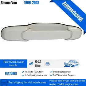Dhe112 Autopartsspot Rear Left Right Outside Door Handle White 040 Fit 98 99 00 01 02 03 Sienna