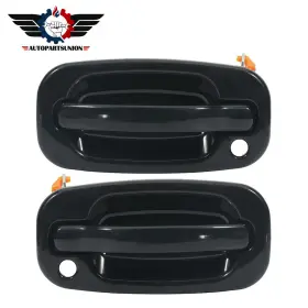 Sadp823574s01 Autopartsunion Door Handle Outside Exterior Black Front Left Right Pair For Chevy Cadillac Gmc