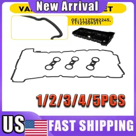 11127552280 Auxito 11127582245 Valve Cover Gasket Set For Bmw 328i 528i X3 X5 Z4 2.0/3.0l 07-131-5x
