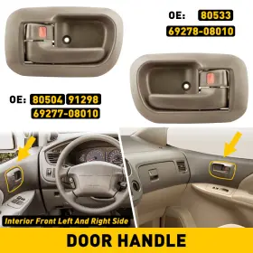 0504 Auxito 1298 Interior Door Handle Right Front Left Passenger For 1998-03 Toyota Sienna Inside