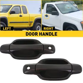 Gm1311146 Auxito 14866487 Door Handle For 04-12 Chevrolet Colorado Front Right Black With Keyhole J