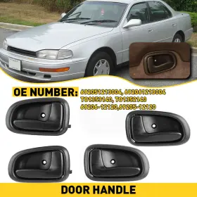 14882251 Auxito Interior Door For Handle 1993-1997 Toyota Front Lh Corolla And Rh Set Of 4 Black