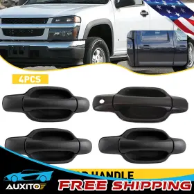 Gm1520114 Auxito 25802004 Door Exterior Handle 2004-2012 For Chevrolet Colorado Set 4 Of Front And Rear