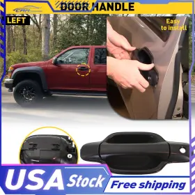 M1310141 Auxito 25875521 Door Exterior Handle For 2004-2012 Colorado Chevrolet Front Driver Side Black