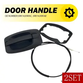 4002485 Auxito 2x Sliding Door Handle With Cable For 2014-2022 Ram Promaster 3500 2500 1500