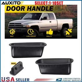 4741404 Auxito Front Door Pull Handle Cups For Dodge Ram 1500/2500/3500 1994-2002 4-40x