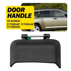 5115826ad Auxito Fit For Jeep 2011-2016 Compass Latitude Right Side Outer Rear Black Door Handle
