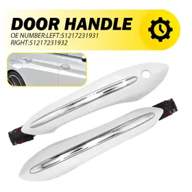 51217231932 Auxito 51217231931 Comfort Access Exterior Door Handle Front Lh Rh For Bmw 535i 550i 520i 528i 640i