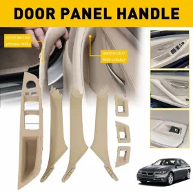 51417225848 Auxito Inner Door Panel Pull Handle Trim Cover For 2010-2016 Bmw 520i 528i 530i 535i