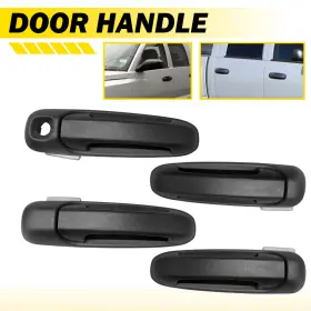 55275948ab-pfm Auxito Exterior Door Handle For 02-08 Dodge Ram 1500 Set Of 4 Front And Rear Fdh010030