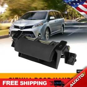 69090-0c080 Auxito 9090-08010 Tailgate Handle Tail Black Gate Rear Back Latch For 1998-03 Toyota Sienna