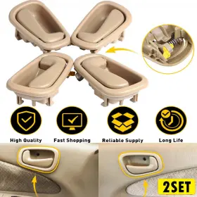 69206-02050-e0 Auxito 1/2set Inside Door 2 Handles Left Right For 1998-2002 Toyota Corolla Chevrolet