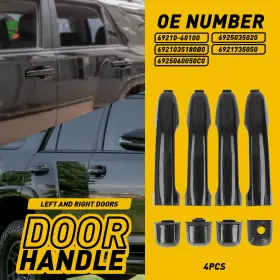 69211-60090 Auxito 69210-60100 For 2010 2011 2012 2013-2014 Toyota 4runner Outside Door Set Handles