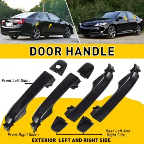 6922752030a0 Auxito Set Front Of Rear 4 Exterior Door Outer Balck Handle Fit 2012-2017 Toyota Camry