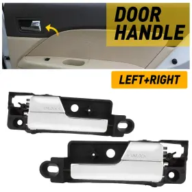 6e5z5422600a Auxito Chrome Door Handle For 2006-2012 Ford Fusion Sedan Set Of 2 Rear Rh Lh Plastic E